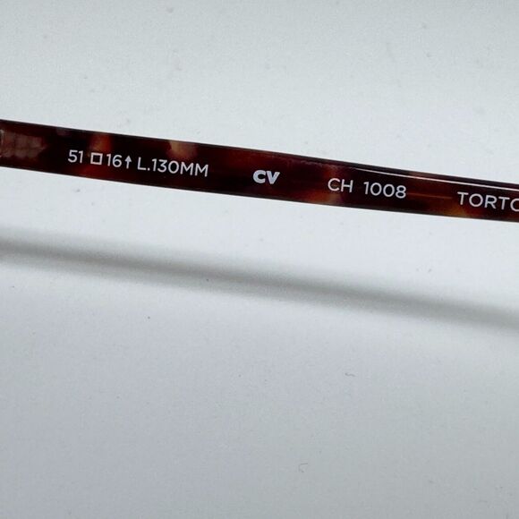 Cole Haan CH 1008 Eyeglasses Eggplant Tortoise 51-16-135 H15261 - Picture 7 of 9